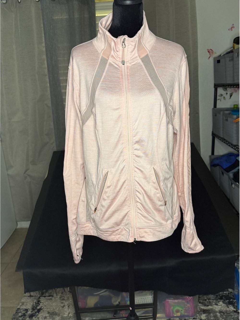 Tangerine Women's Lightweight Zip-Up Jacket Size L/G